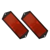 Reflekser 104x40 mm rød 2 stk