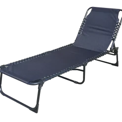 Relax liggestol i alu 58x187 cm sort