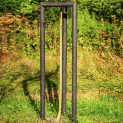 Re-textile spidspæl Ø7 x 245 cm - sort