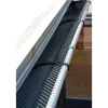 Rodena tagrendenet inkl. clips 160 x 6000 mm. - sort