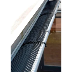 Rodena tagrendenet inkl. clips 160 x 6000 mm. - sort