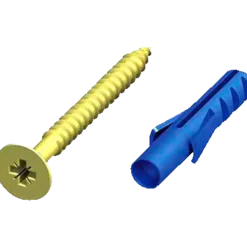 Roliba gulvskrue t/gulvskinner 3x30 mm messing 10 stk.