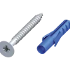 Roliba gulvskrue t/gulvskinner 3x30 mm galvaniseret 10 stk
