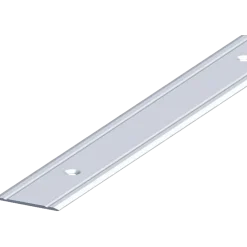 Roliba tæppeovergang m/centrerede huller 5x40 mm 1 m elox. Alu