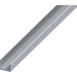 Roliba U-profil 10x13,5 mm x 1 m elox. Alu