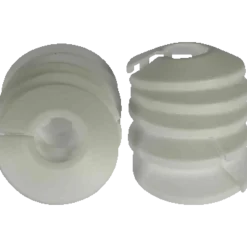 Roset delt 1/2" 22 mm hvid