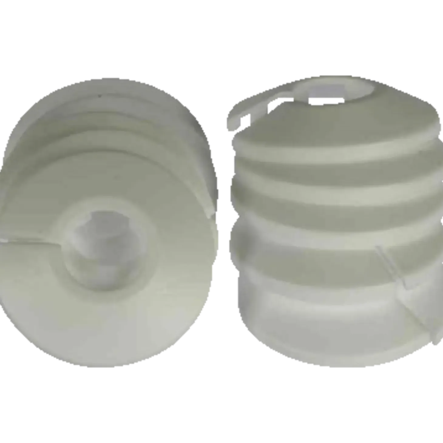 Roset 2-delt 3/8" 18 mm hvid