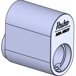 Ruko 1660 oval cylinder rustfrit look 2 stk.