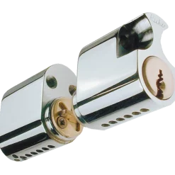 Ruko RD2602 dobbelt oval cylinder sæt, rokoko rustfrit look