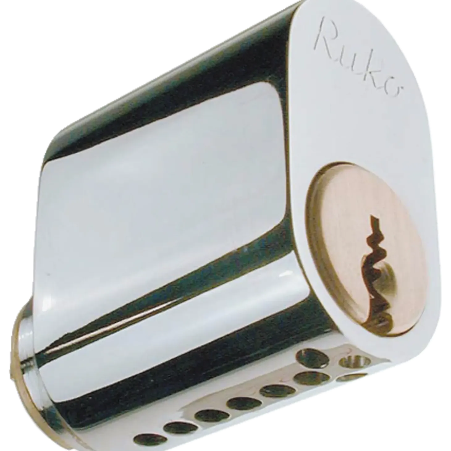 Ruko RD1660 oval cylinder rustfrit look 2 stk.