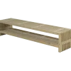 Rustik Trallebænk Design med hylde natur 138x49x45cm