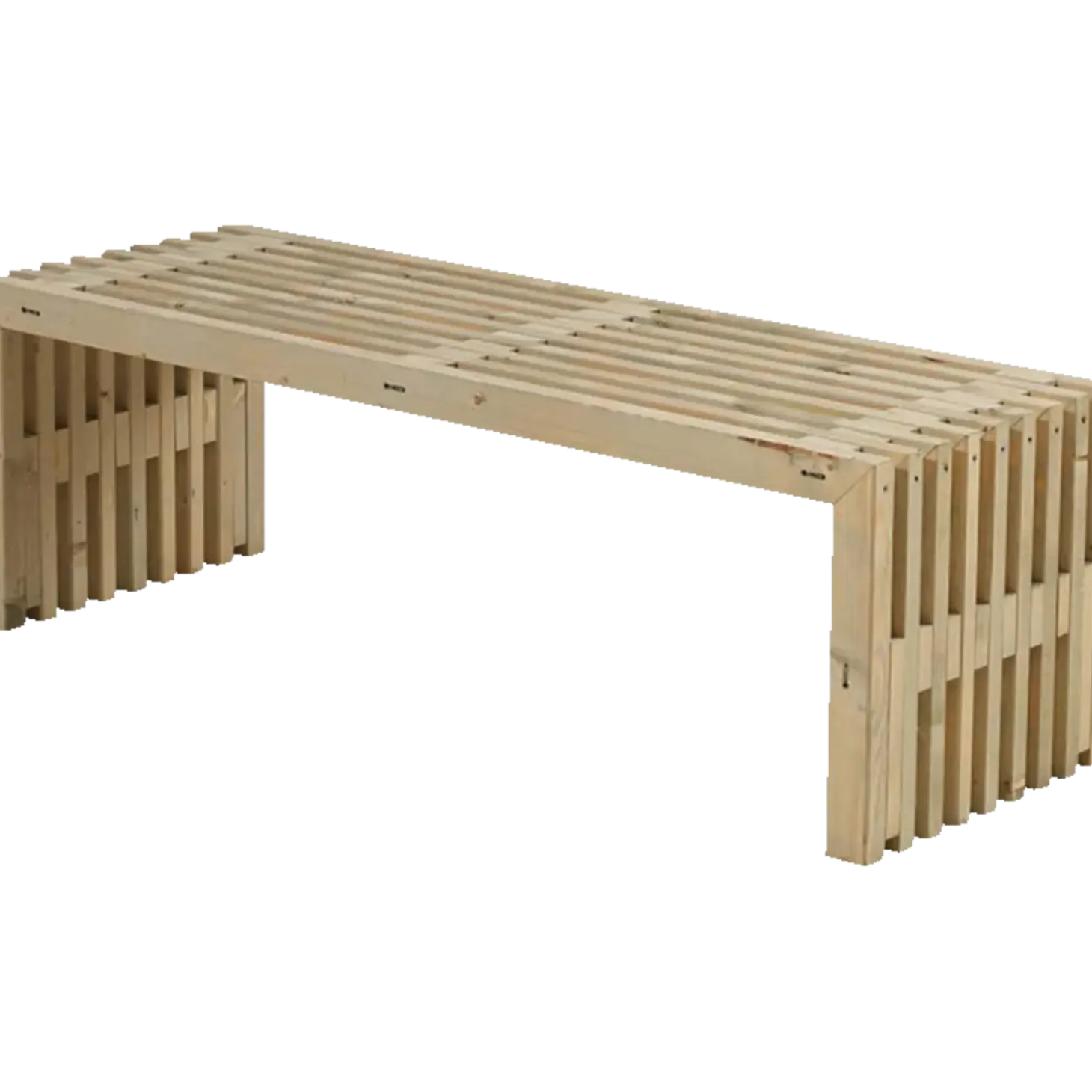 Rustik Trallebænk Design natur 138x49x45 cm