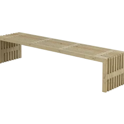 Rustik Trallebænk Design natur 138x49x45 cm