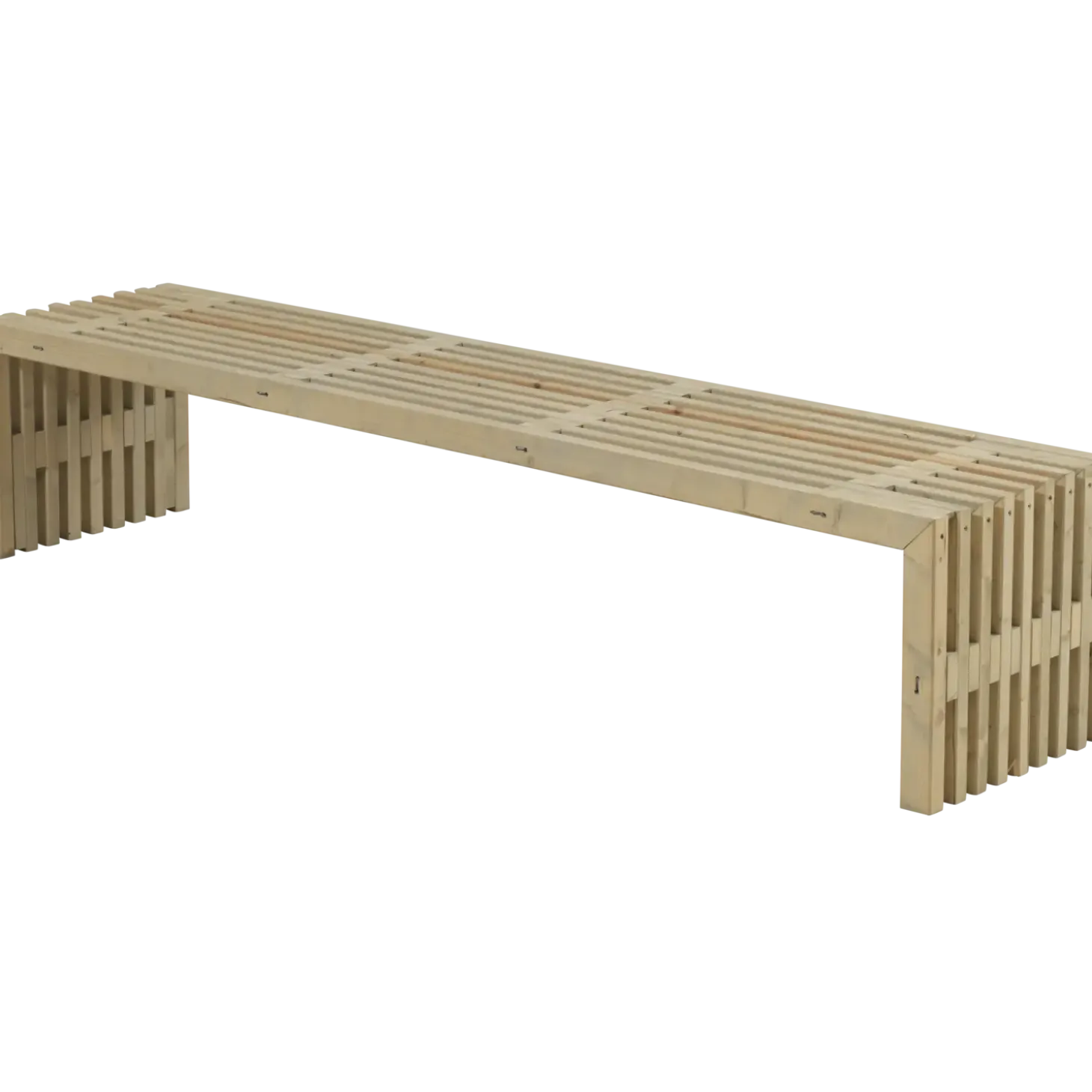 Rustik Trallebænk Design natur 138x49x45 cm