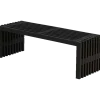 Rustik Trallebænk Design sort 138x49x45 cm