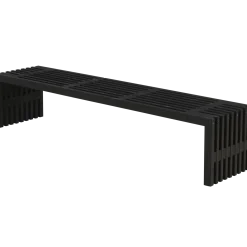 Rustik Trallebænk Design sort 138x49x45 cm
