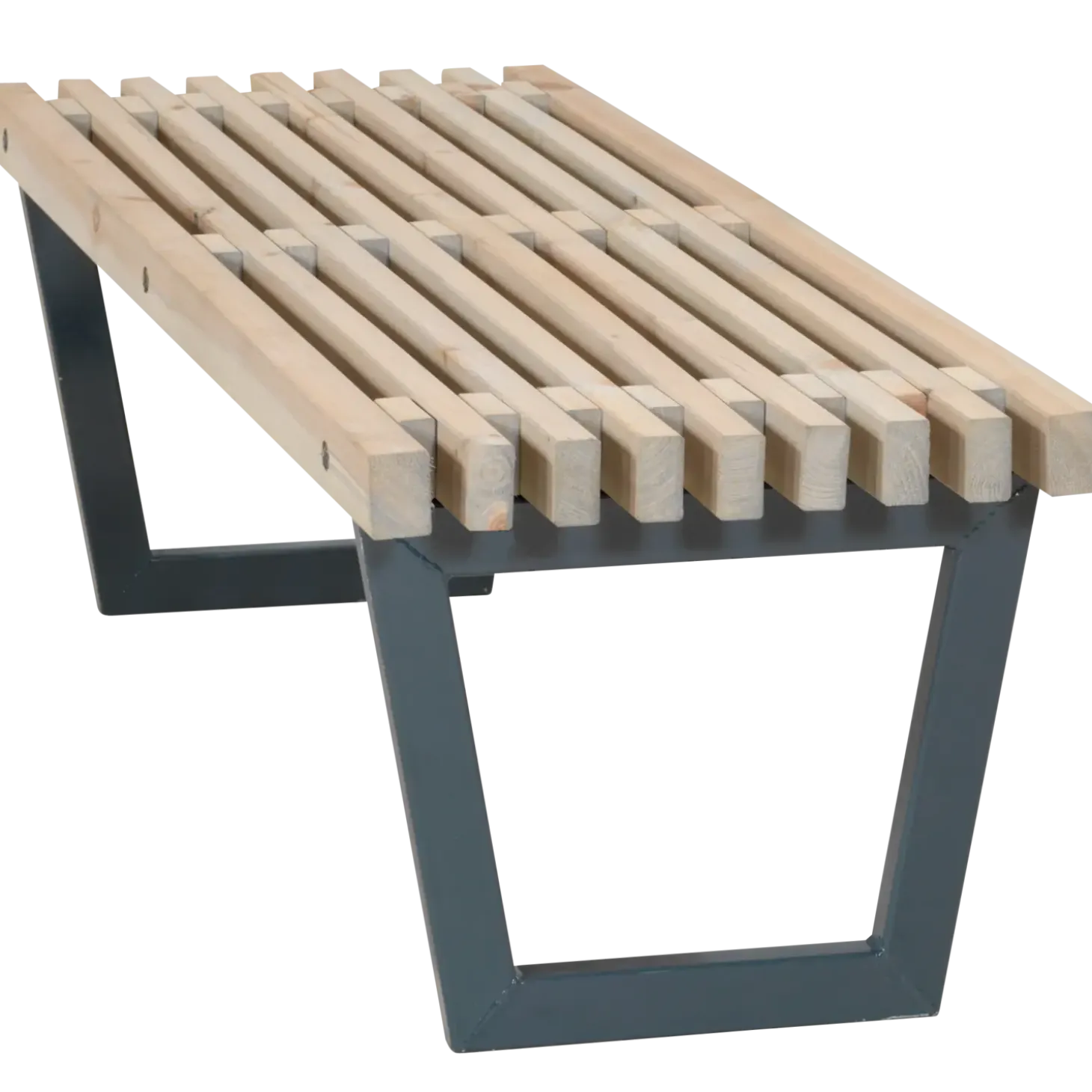 Rustik Trallebænk Design sort 138x36x45 cm