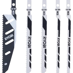 Ryobi RAK05JSBFC stiksavsklinger træ og plastik 5 stk