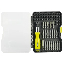 Ryobi RAK59SD bitssæt m/skruetrækkerhåndtag - 59 dele