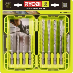 Ryobi RAK08SDS2 SDS plus beton borsæt 8 dele
