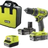 Ryobi R18DD7-220S bore-/skruemaskine 18V ONE+ 2x2,0 Ah