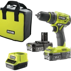Ryobi R18DD7-220S bore-/skruemaskine 18V ONE+ 2x2,0 Ah