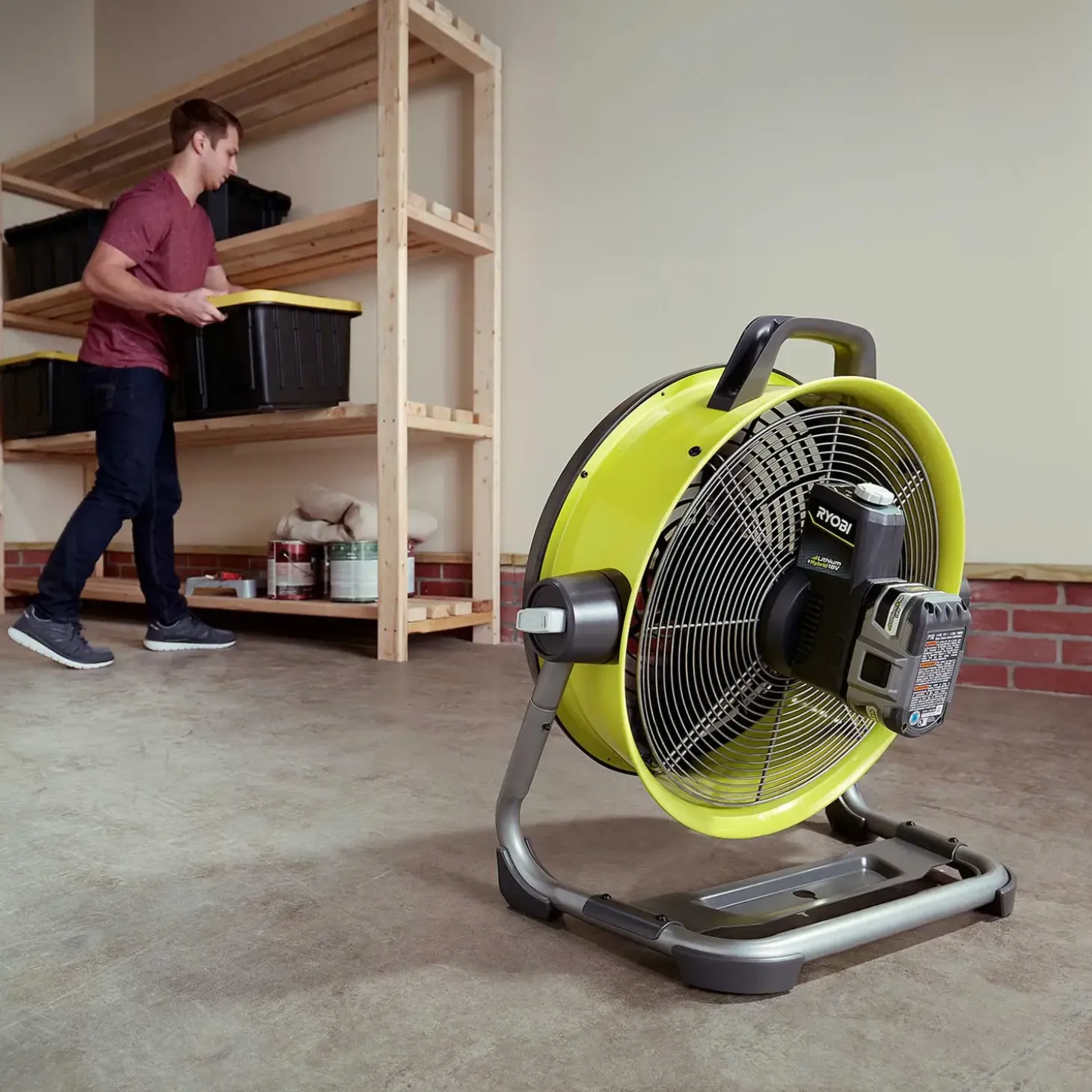 Ryobi R18F5-0 ventilator 18V ONE+ solo