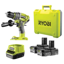 Ryobi R18PD7-220B akku slagbore-/skruemaskine 2x2,0 Ah 18V ONE+