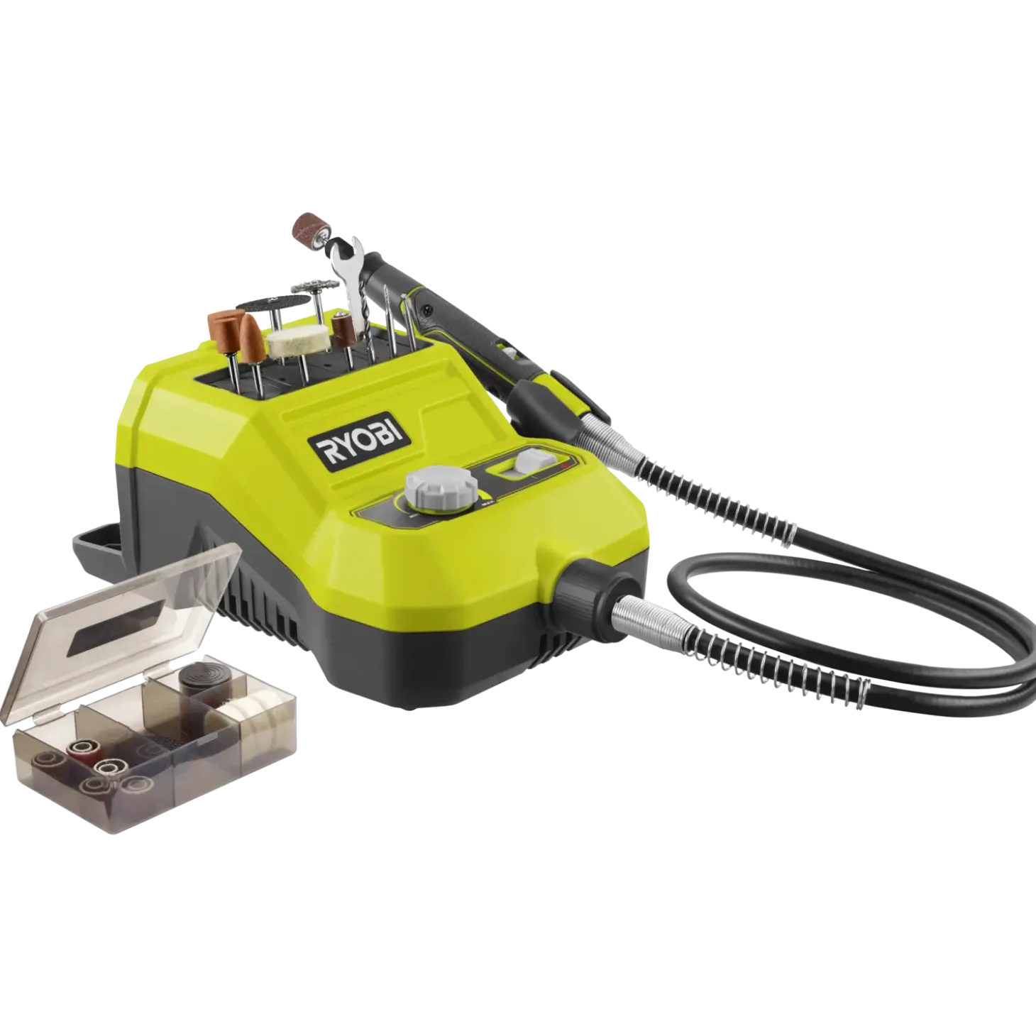 Ryobi R18RT-0 roterende multiværktøj 18V ONE+ solo m. 33 tilbehørsdele