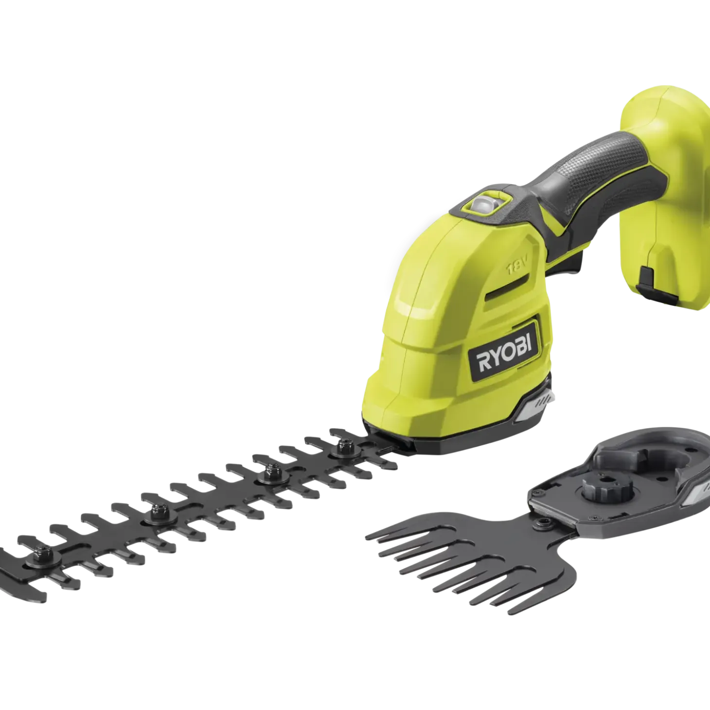 Ryobi RY18GSA-0 18V 2-i-1 græs-/hækkeklipper 18V ONE+ solo