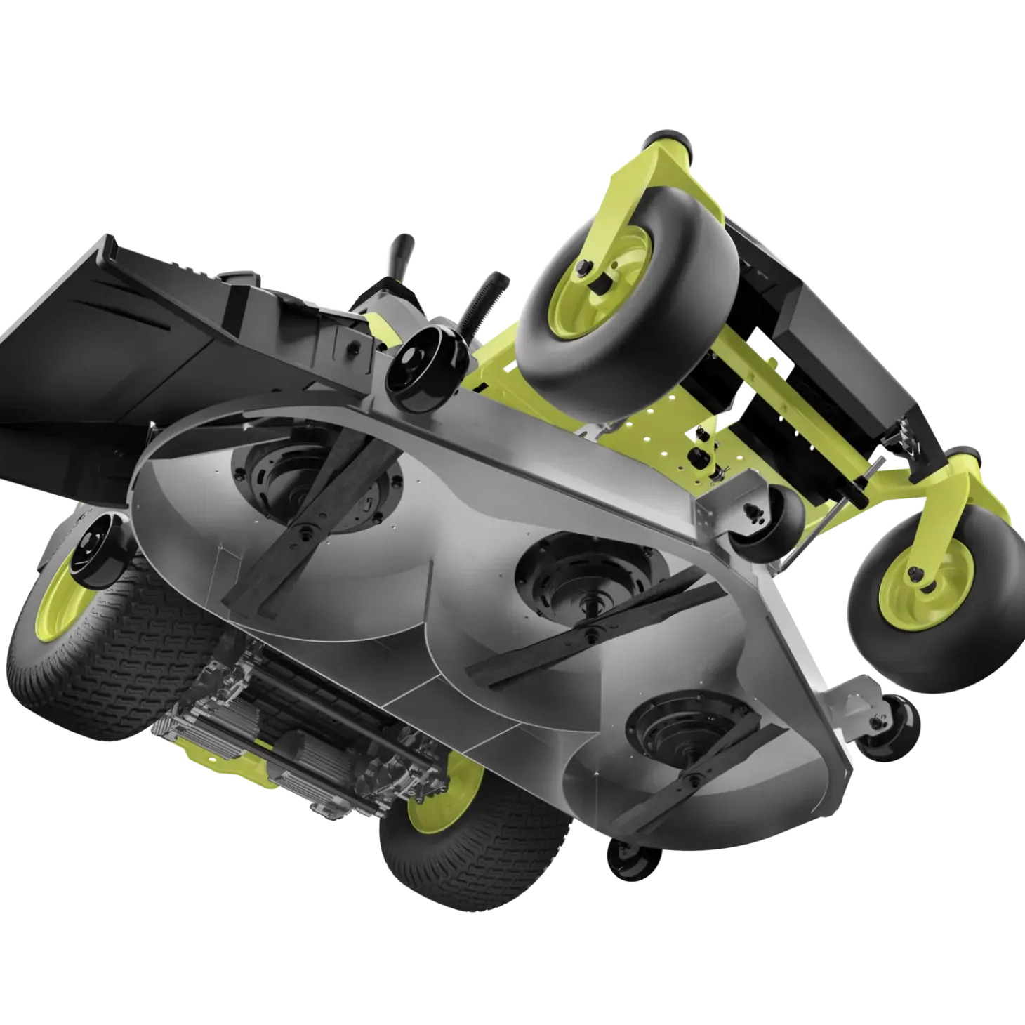 Ryobi RY72ZTRX107-210 72V 137 cm zero turn plæneklipper 3x10 Ah batt.