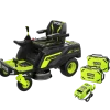 Ryobi RY72ZTRX76-210 72V 76 cm zero turn plæneklipper 2x10 Ah batt.