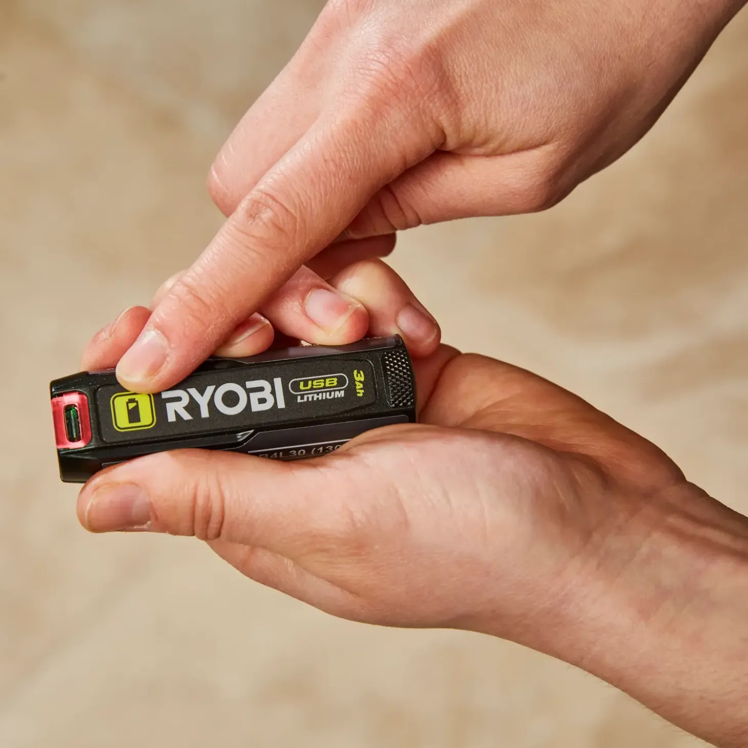 Ryobi 4V 3,0 Ah USB lithium batteri