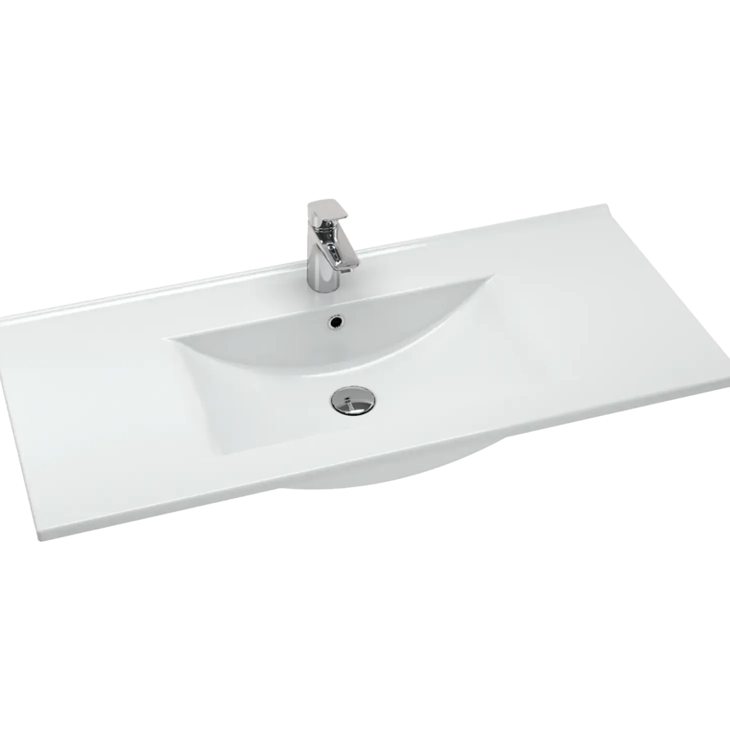 Scanbad Amber Vask 101x45,5 cm porcelæn hvid