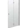 Scanbad brusedør 180 grader satin/klart glas 200x100 cm