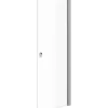 Scanbad brusedør halvrund saint/klart glas model 80