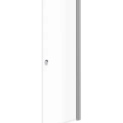 Scanbad brusedør halvrund saint/klart glas model 80