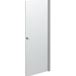 Scanbad brusedør satin/klart glas 200 x 80 cm