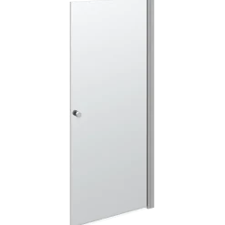 Scanbad brusedør satin/klart glas 200 x 90 cm