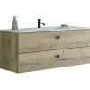 Scanbad Delta badmøbel m/Karat vask, 2 skuffer, natur eg 100 cm