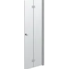 Scanbad foldedør 180 grader satin/klart glas 200x70 cm