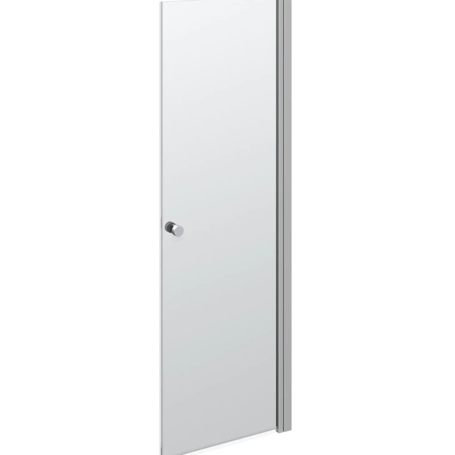 Scanbad Match brusedør satin/klartglas 200x70 cm