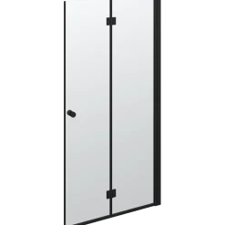 Scanbad Match foldbar brusedør 99x200 cm mat sort - OBS kun 1 stk.