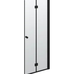 Scanbad Match foldbar brusedør 79x200 cm mat sort
