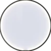 Scanbad Moon rammespejl Ø75 cm, sort, lysstyring