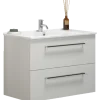 Scanbad Multo+ vaskeskab m/Amber vask 80 cm mat hvid