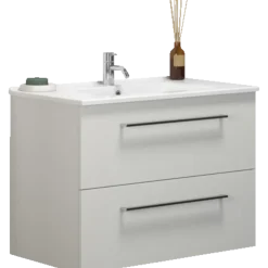 Scanbad Multo+ vaskeskab m/Amber vask 80 cm mat hvid