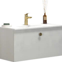 Scanbad Multo+ vaskeskab m/Amber mini vask 81 cm hvid