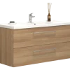 Scanbad Multo vaskeskab m/Aura marmorvask 120x62x45 cm varm eg