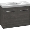 Scanbad Multo vaskeskab m. låger inkl. Lotto vask 85 cm pinegrey